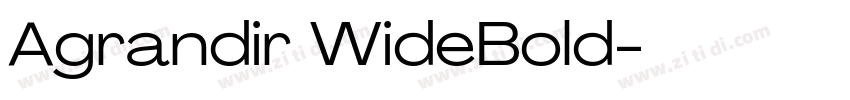 Agrandir WideBold字体转换